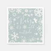 ベビー外のナプキンスは寒い スタンダードカクテルナプキン (正面)