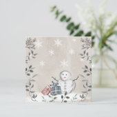 ベビー外のベビーシャワーカードは冷空白のたい サンキューカード (スタンド正面)