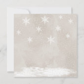 ベビー外のベビーシャワーカードは冷空白のたい サンキューカード (裏面)