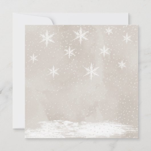 ベビー外のベビーシャワーカードは冷空白のたい サンキューカード (裏面)