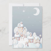 ベビー外のベビーシャワーカードは冷空白のたい サンキューカード (正面)