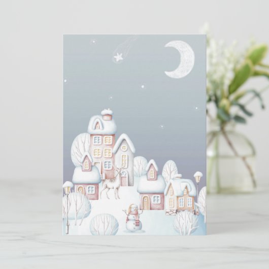 ベビー外のベビーシャワーカードは冷空白のたい サンキューカード (スタンド正面)