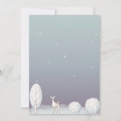 ベビー外のベビーシャワーカードは冷空白のたい サンキューカード (裏面)