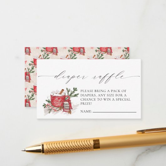 ベビー外のベビーシャワー囲いカードが冷たい エンクロージャーカード (正面/裏面インサイチュ)