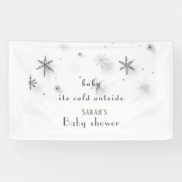 ベビー外の冷たいベビーシャワー 横断幕