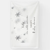 ベビー外の冷たいベビーシャワー 横断幕 (縦)