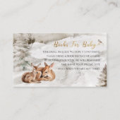 ベビー外の冷たい本ベビーベビーシャワー エンクロージャーカード (正面)