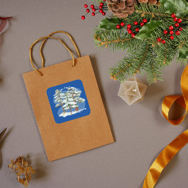 ベビー外の冷王室のたい感謝してい青 スクエアシール