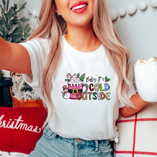 ベビー外の女性Tシャツが寒い Tシャツ