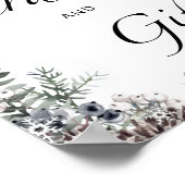 ベビー外の常緑樹のカードやギフトは冷たい ポスター (角)