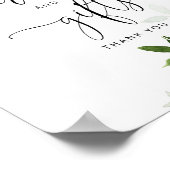 ベビー外の常緑樹のカードやギフトは冷たい ポスター (角)