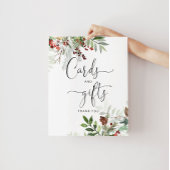 ベビー外の常緑樹のカードやギフトは冷たい ポスター