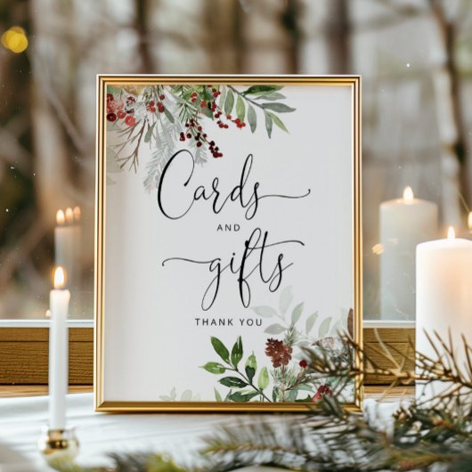 ベビー外の常緑樹のカードやギフトは冷たい ポスター