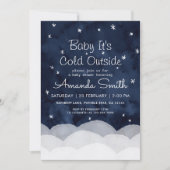 ベビー外の赤ちゃんシャワーお洒落が冷たい 招待状 (正面)