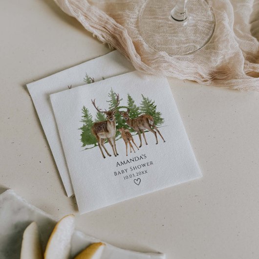 ベビー外の赤ちゃんシャワーが冷たい スタンダードカクテルナプキン