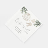 ベビー外の赤ちゃんシャワーが冷たい スタンダードランチョンナプキン (角)