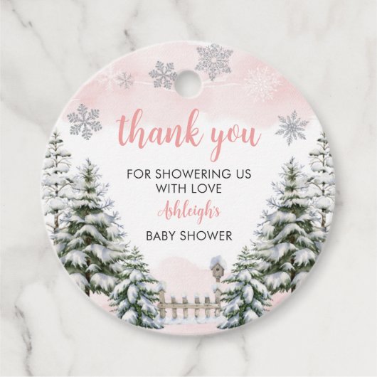 ベビー外の赤ちゃんシャワーが冷たい フェイバータグ (正面)