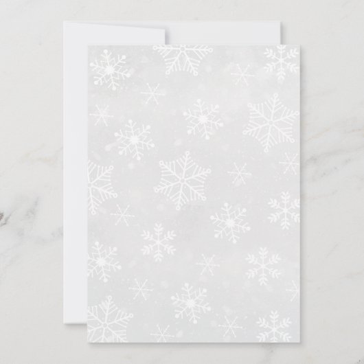 ベビー外の赤ちゃんシャワーが冷たい 招待状 (裏面)