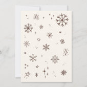 ベビー外の赤ちゃんシャワーが冷たい 招待状 (裏面)