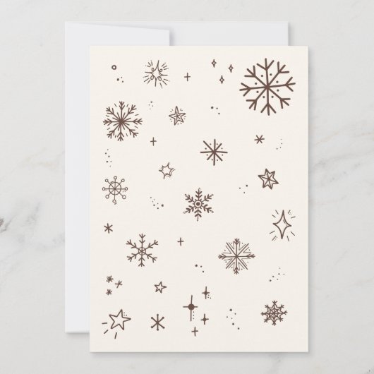 ベビー外の赤ちゃんシャワーが冷たい 招待状 (裏面)