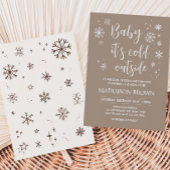 ベビー外の赤ちゃんシャワーが冷たい 招待状