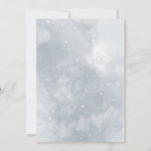 ベビー外の赤ちゃんシャワーが冷たい 招待状 (裏面)