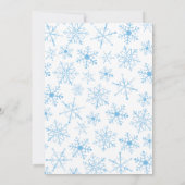 ベビー外の赤ちゃんシャワーが冷たい 招待状 (裏面)