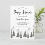 ベビー外の赤ちゃんシャワーが冷たい 招待状 (スタンド正面)