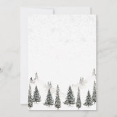 ベビー外の赤ちゃんシャワーが冷たい 招待状 (裏面)