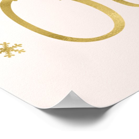 ベビー外の赤ちゃんシャワーの寒さ ポスター (角)