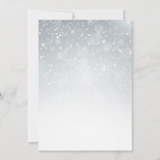 ベビー外の赤ちゃんシャワーの誘いは冷たい 招待状 (裏面)