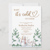 ベビー外の赤ちゃんシャワーの誘い (正面)