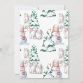 ベビー外の赤ちゃんシャワーの誘い (裏面)