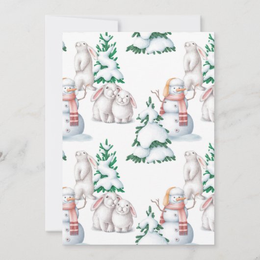 ベビー外の赤ちゃんシャワーの誘い (裏面)