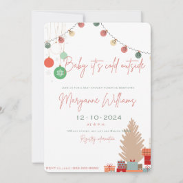 ベビー外の赤ちゃんシャワーの誘い 招待状