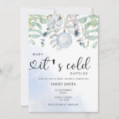 ベビー外の赤ちゃんシャワーの誘い 招待状 (正面)