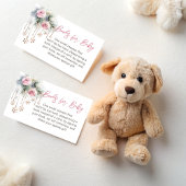 ベビー外の赤ちゃんシャワーブックリクエストは寒い エンクロージャーカード