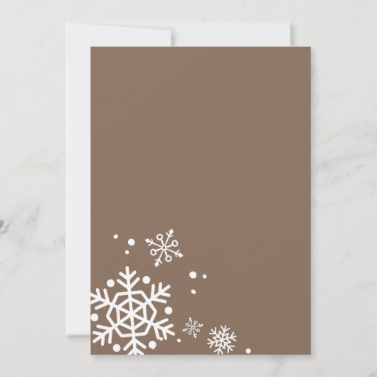 ベビー外の赤ちゃんシャワー男女兼用が冷たい 招待状 (裏面)