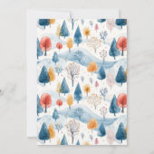 ベビー外の赤ちゃんシャワー男女兼用が冷たい 招待状 (裏面)