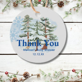 ベビー外の雪片の冬 フェイバータグ