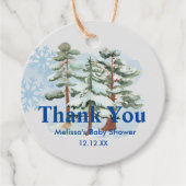 ベビー外の雪片の冬 フェイバータグ (正面)