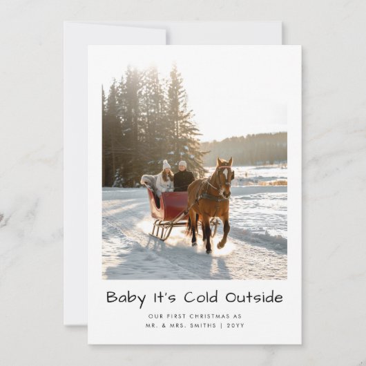 ベビー外の馬に乗る冷たい新着写真 シーズンカード (正面)