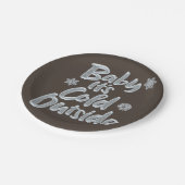 ベビー外は冷え凍っていてエレガントいる ペーパープレート (アングル)