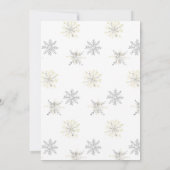 ベビー外は冷たいウッドランド熊の赤ちゃんシャワー 招待状 (裏面)