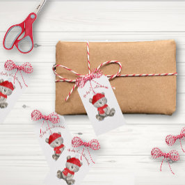 ベビー外は冷たいクリスマスベアーギフトラベル ギフトタグ