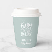ベビー外は冷たいパーティー  紙コップ (裏面)