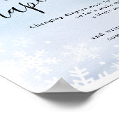 ベビー外は冷たいブルーの深夜寝用おむつ ポスター (角)