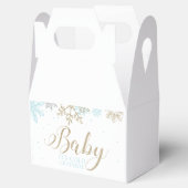 ベビー外は冷たいブルースノーフレーク赤ちゃんシャワー フェイバーボックス (オープン)