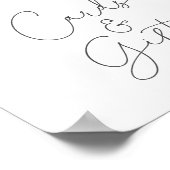 ベビー外は冷たいベビシャワーカード&ギフト ポスター (角)