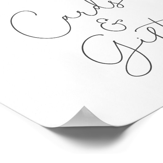 ベビー外は冷たいベビシャワーカード&ギフト ポスター (角)